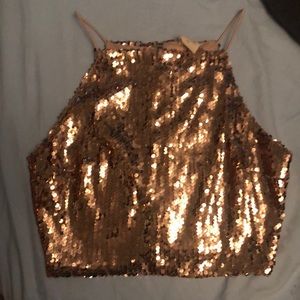 Cute sequin top.
